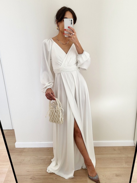 Suknia ślubna z długim rękawem Katniss