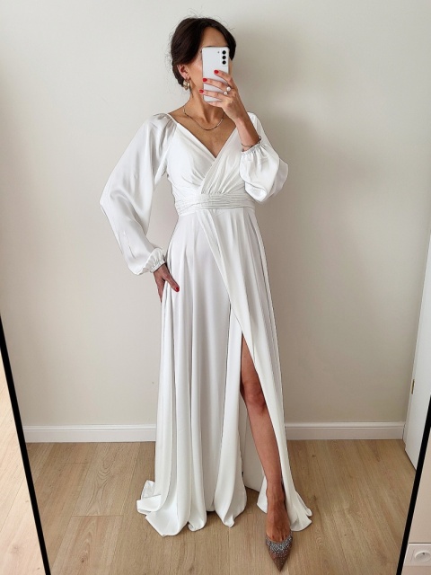 Suknia ślubna z długim rękawem Katniss