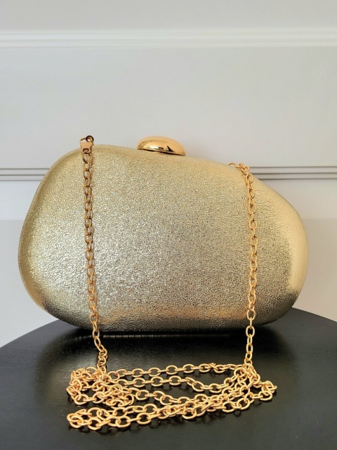 Złota torebka kopertówka Golden Glow